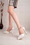 Ankle-Strap Platform Chunky Heel Stiletto, Bridal Shoes Evening Dress Shoes Eab112 - 3
