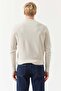 Men's Crew Neck Patterned Knitwear Sweater - 5