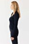 Women's Hair Knitting Patterned Polo Neck Sweater - 4
