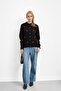 Black Bow Embroidered Knitwear Cardigan - 2
