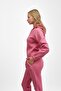 Dusty Rose Three-Thread Brushed Inside Compact Tracksuit Set - 4