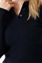Women's Hair Knitting Patterned Polo Neck Sweater - 6