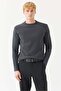 Men's Circular Neck Rice Knit Tricot Sweater Em2113 - 2