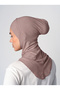 Cross Hijab Neck Collar Bonnet - Smoke Rose - (St232), (Id 3423238) - 4