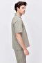 Men's Polo Collar T-Shirt with Minimal Side Slit Detail - 3