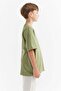 Boy's T-Shirt with Text Print Detail - 3
