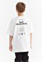 Boy's T-Shirt with Text Print Detail - 6