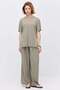 Women's Soft Textured T-Shirt with Side Slits - 7