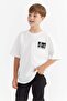 Boy's T-Shirt with Text Print Detail