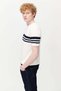 Men's crew neck striped knit t-shirt - 4