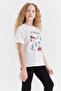 Girl's Printed Detailed T-shirt - 3