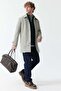 Men's Shirt Collar Trench Coat