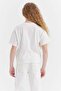 Girl's Embossed Print Detailed T-Shirt - 5