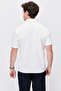 Men's Textured Polo Neck T-Shirt - 4