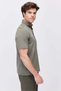 Men's Textured Polo Neck T-Shirt - 3