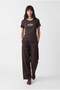 Women's Contrast Collar T-Shirt - 5