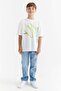 Boy's T-Shirt with Print Detail - 5