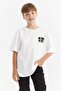 Boy's T-Shirt with Text Print Detail - 2