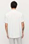 Men's T-Shirt with Buttoned Collar and Contrast Color Details - 5