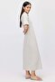 Women's Polo Collar Maxi Dress with Pockets - 4