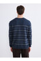 Esvab • Modern & Distinctive Zero Roba Collar Striped Men's Knitwear Sweater - 5