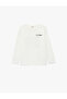 Long Sleeve Crew Neck Cotton Ataturk and Republic Printed T-Shirt - 4