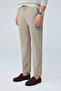 Men's Comfort Fit Premium Polyamide Fabric Fit Jogger Beige Trousers - 252Dngr - 5