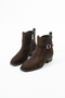 Milana Genuine Leather Brown Suede Women's Boots - 4