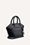 RAEGAN MEDIUM SATCHEL-BGD - BLK/GOLD-N/S