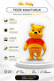 Winnie the Pooh Bear Keychain & Bag Ornament (Animated) Gift, Toy Keychain, Figure