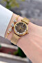 Women's Wristwatch with Brown Dial and Gold Color Strap 26 mm Gift Packaged - 2
