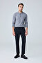 Men's Elastic Waist Comfort Fit Trousers Black 0170Ddngr - 2