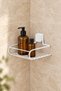 Strong Adhesion Plastic Soap Dish Basket Bathroom Shampoo Holder Rack Bathroom Organizer Shelf Kitchen Soap Holder - 3