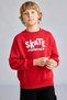 Oversize Crew Neck Back Printed Soft Fleece Inside Sweatshirt for Boys I0114A826Wn - 4