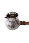 Brass Coffee Pot 5" Jumbo Size with Wooden Handle - 3