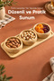 3 Round Bowl Bamboo Snack Bowl with Tray - 7