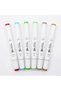 Premium Double-Ended Art Markers Set of 6 – Vibrant and Balanced Colors Set - 2
