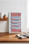 Sardines Retro Mediterranean Tempered Glass Cutting Board 20X30