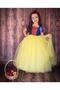 Snow White Children's Party Costume Girls' Costume with Crown Hair Tinsel Cape Day Party Dress Snow White Costume - 3