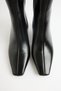 Boots 2527 - Blunt Toe Above Ankle Black Women's Boots - 5