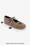Women's Suede Textured Lace-Up Detailed Round Toe Mary Jane Sports Ballerina Sneaker Palivoy Mink Suede - 8