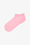 Girl's Summer Blush Polka Dot Patterned 4 Pairs of Booties Socks - 4