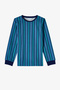 Boy's Blue Rockstar Capy Cotton Long Sleeve 2-Piece Pajama Set - 6