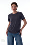 Anthracite Modal Crew Neck T-Shirt - 2