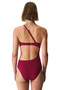 Burgundy Evelyn Glitter Swimsuit - 2