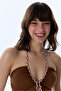 Brown Milos Bandeau Swimsuit - 3
