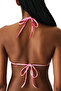 Annetta Minimal Triangle Floral Textured Bikini Top - 4