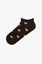 Heart Basic 5 Pairs of Bootie Socks - 6