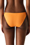 Orange Summer Textured Mid-Waist Bikini Bottom - 2