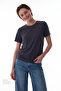 Anthracite Modal Crew Neck T-Shirt - 3